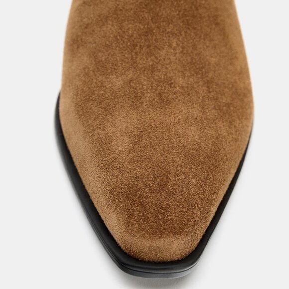 Split Leather Chelsea Ankle Boots - Picture 5 of 6